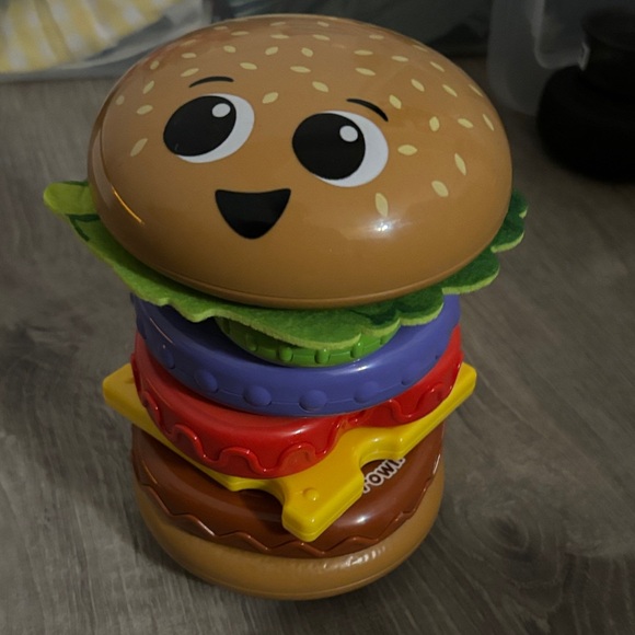 Colorful Stackable Burger Play Set - Picture 3 of 3